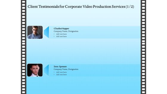 Corporate Video Client Testimonials For Corporate Video Production Services Inspiration PDF