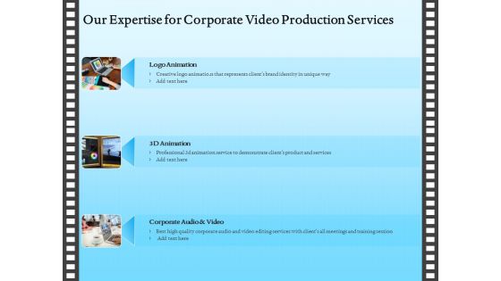 Corporate Video Our Expertise For Corporate Video Production Services Ppt Show Graphics Download PDF