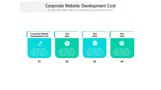 Corporate Website Development Cost Ppt PowerPoint Presentation Infographics Outfit Cpb Pdf