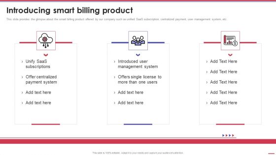 Corporation Pitch Deck Introducing Smart Billing Product Ppt PowerPoint Presentation Slides Demonstration PDF Corporation Pitch Deck Introducing Smart Billing Product Ppt PowerPoint Presentation Slides Demonstration PDF