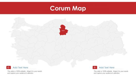 Corum Map PowerPoint Presentation PPT Template PDF