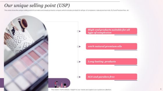 Cosmetics And Skin Care Company Profile Ppt PowerPoint Presentation Complete Deck With Slides