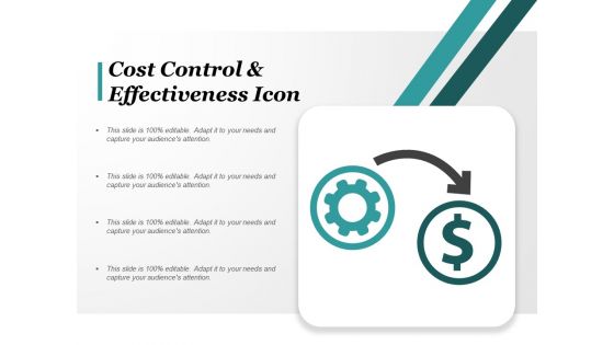 Cost Control And Effectiveness Icon Ppt PowerPoint Presentation Portfolio Demonstration