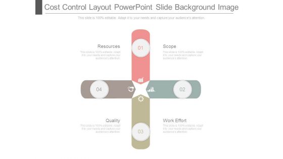 Cost Control Layout Powerpoint Slide Background Image
