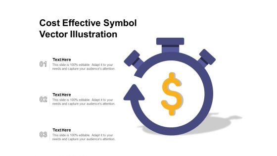 Cost Effective Symbol Vector Illustration Ppt PowerPoint Presentation Inspiration Tips PDF