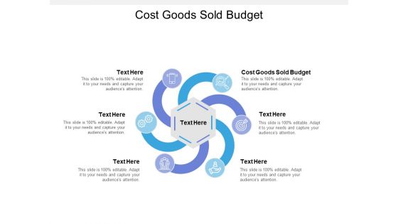 Cost Goods Sold Budget Ppt PowerPoint Presentation Styles Show Cpb