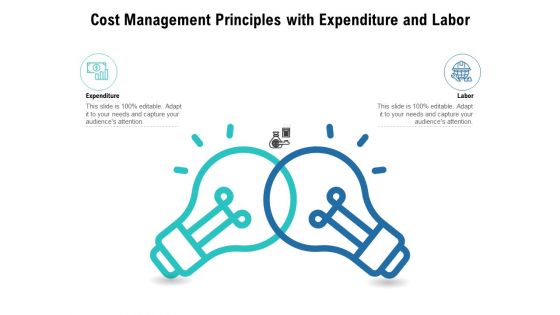 Cost Management Principles With Expenditure And Labor Ppt PowerPoint Presentation Slides Layouts PDF
