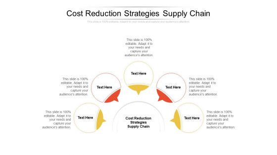 Cost Reduction Strategies Supply Chain Ppt PowerPoint Presentation Topics Cpb
