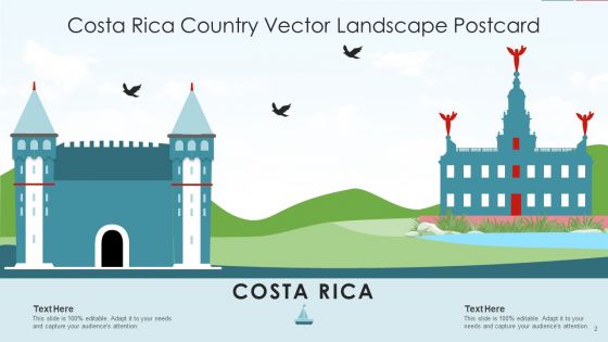 Costa Rica Map Tourist Stamp Ppt PowerPoint Presentation Complete Deck With Slides