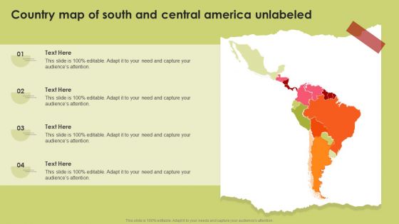 Country Map Of South And Central America Unlabeled Elements PDF