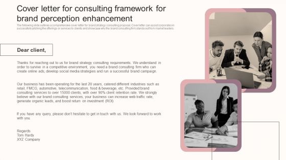 Cover Letter For Consulting Framework For Brand Perception Enhancement Rules PDF