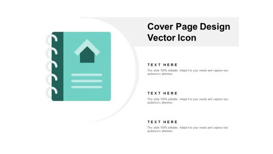 Cover Page Design Vector Icon Ppt PowerPoint Presentation Summary Example