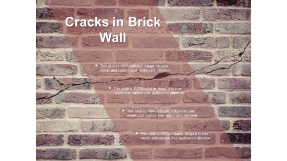 Cracks In Brick Wall Ppt PowerPoint Presentation Summary Deck