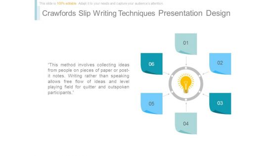 Crawfords Slip Writing Techniques Presentation Design