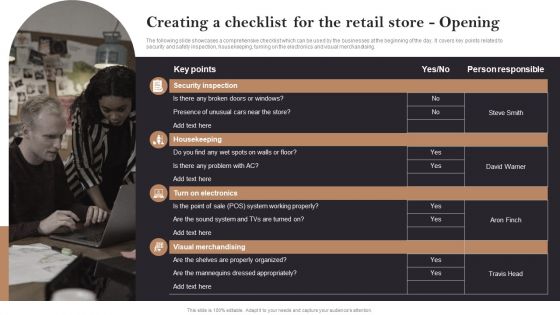 Creating A Checklist For The Retail Store Opening Opening Retail Store In Untapped Demonstration PDF