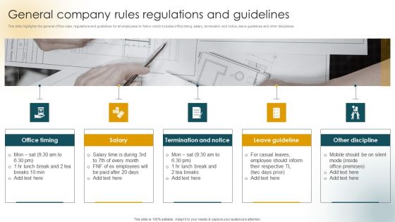 Creating An Effective Induction Programme For New Staff General Company Rules Regulations And Guidelines Topics PDF