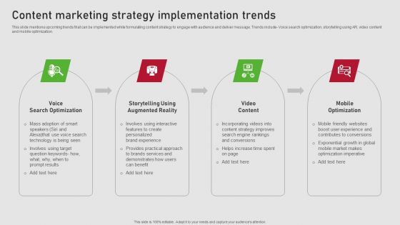 Creating Content Marketing Technique For Brand Promotions Content Marketing Strategy Implementation Trends Themes PDF Creating Content Marketing Technique For Brand Promotions Content Marketing Strategy Implementation Trends Themes PDF