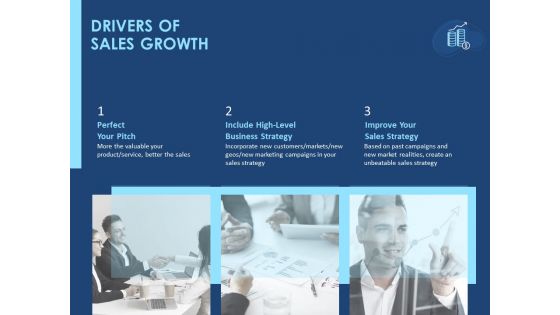 Creating The Best Sales Strategy For Your Business Drivers Of Sales Growth Ppt Pictures Tips PDF