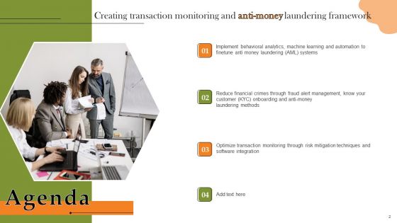 Creating Transaction Monitoring And Anti Money Laundering Framework Ppt PowerPoint Presentation Complete Deck With Slides