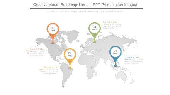 Creative Visual Roadmap Sample Ppt Presentation Images