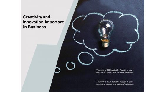Creativity And Innovation Important In Business Ppt PowerPoint Presentation Model Sample