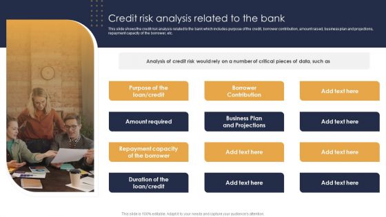 Credit Risk Analysis Related To The Bank Credit Risk Analysis Model For Banking Institutions Formats PDF