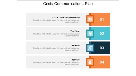 Crisis Communications Plan Ppt PowerPoint Presentation Summary Master Slide Cpb