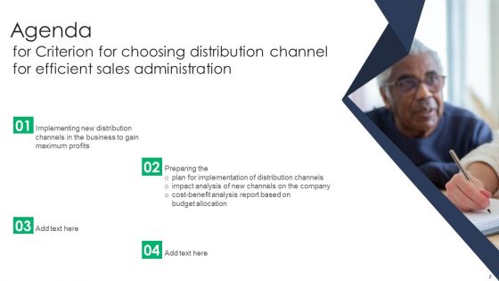 Criterion For Choosing Distribution Channel For Efficient Sales Administration Ppt PowerPoint Presentation Complete Deck With Slides
