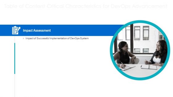 Critical Characteristics For Devops Advancement Ppt PowerPoint Presentation Complete Deck With Slides