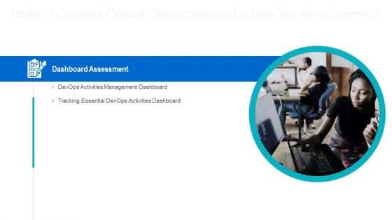 Critical Characteristics For Devops Advancement Ppt PowerPoint Presentation Complete Deck With Slides