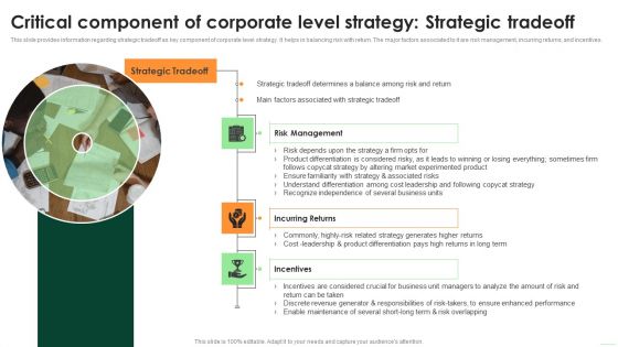 Critical Component Of Corporate Level Strategy Strategic Tradeoff Microsoft PDF