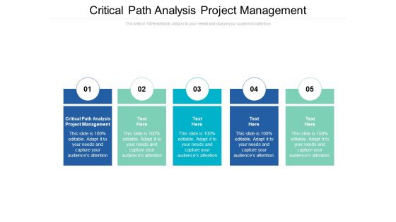Critical Path Analysis Project Management Ppt PowerPoint Presentation Infographics Background Images Cpb