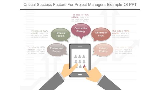 Critical Success Factors For Project Managers Example Of Ppt