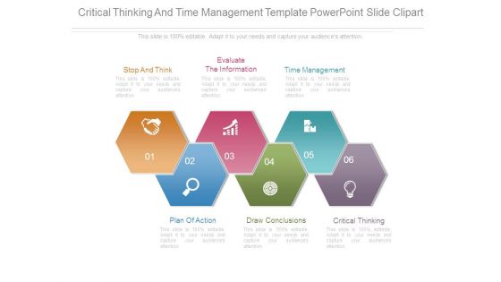 Critical Thinking And Time Management Template Powerpoint Slide Clipart