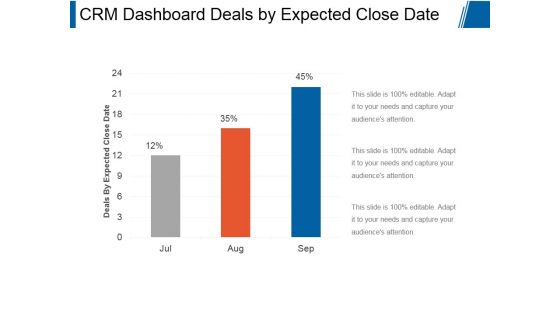 Crm Dashboard Deals By Expected Close Date Ppt PowerPoint Presentation Icon