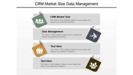 Crm Market Size Data Management Ppt PowerPoint Presentation File Microsoft