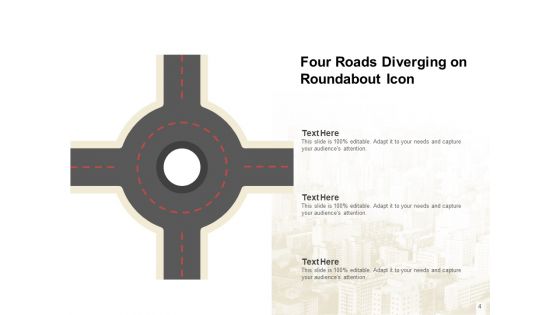 Cross Road Business Management Roundabout Ppt PowerPoint Presentation Complete Deck