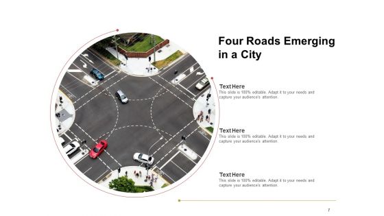 Cross Road Business Management Roundabout Ppt PowerPoint Presentation Complete Deck