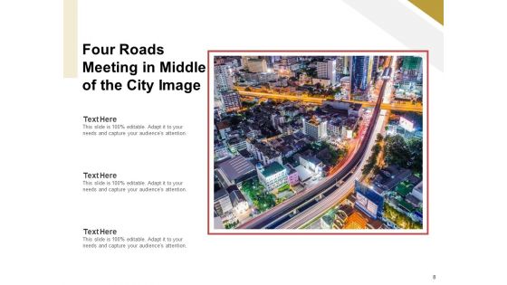 Cross Road Business Management Roundabout Ppt PowerPoint Presentation Complete Deck