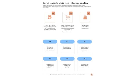 Cross Selling And Upselling Strategies For Business Growth Playbook Template