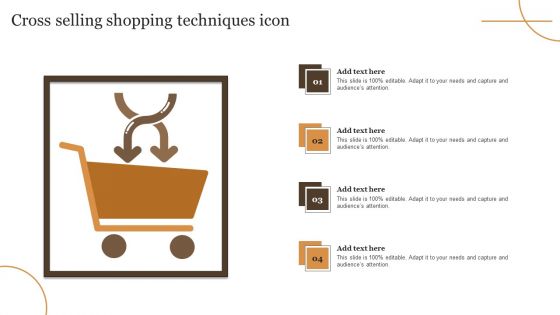 Cross Selling Shopping Techniques Icon Diagrams PDF Cross Selling Shopping Techniques Icon Diagrams PDF