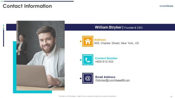 Crunchbase Investor Financing Elevator Pitch Deck Ppt PowerPoint Presentation Complete With Slides