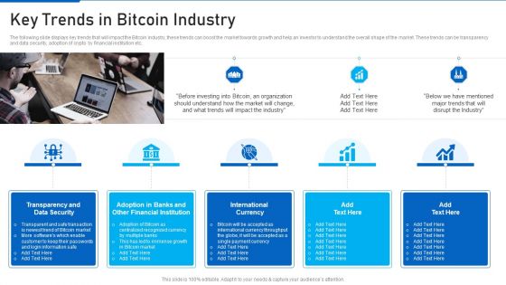 Cryptocurrency Investment Playbook Key Trends In Bitcoin Industry Mockup PDF