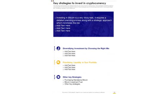 Cryptocurrency Playbook Template