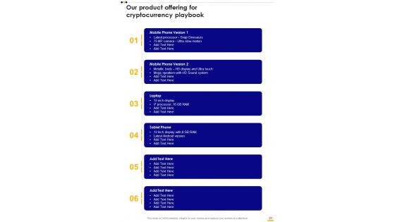Cryptocurrency Playbook Template