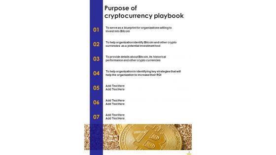 Cryptocurrency Playbook Template