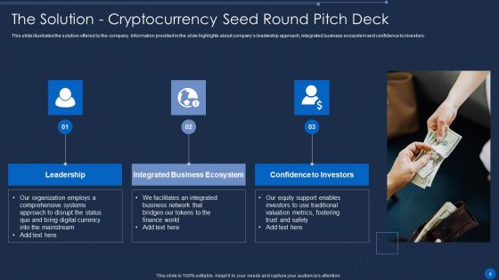 Cryptocurrency Pre Seed Stage Pitch Deck Geeks Ppt PowerPoint Presentation Complete Deck With Slides