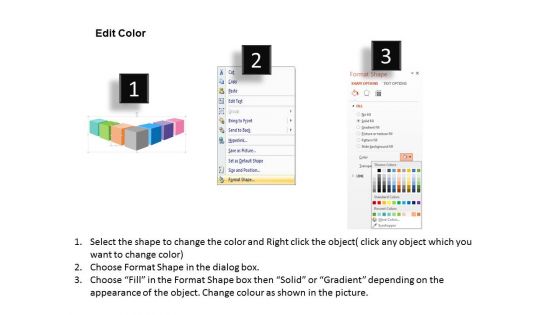 Cube Infographic For Positioning Strategy Powerpoint Template