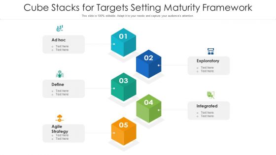 Cube Stacks For Targets Setting Maturity Framework Ppt PowerPoint Presentation File Professional PDF