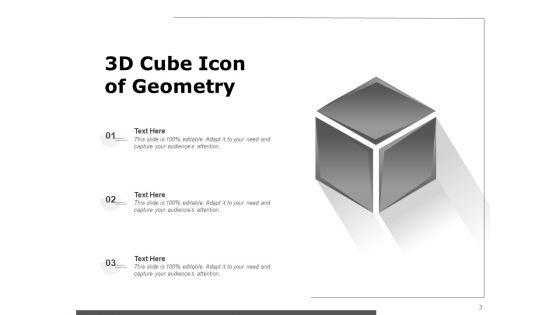 Cuboid Icon Cube Shape Small Boxes Glass Icon Ppt PowerPoint Presentation Complete Deck